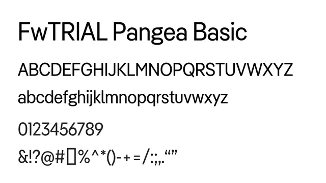 FwTRIAL Pangea Basic, modern, clean