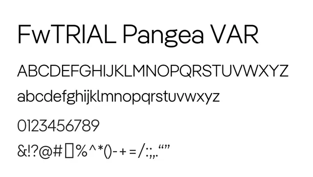 FwTRIAL Pangea VAR, modern, clean