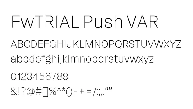 FwTRIAL Push VAR, modern, clean