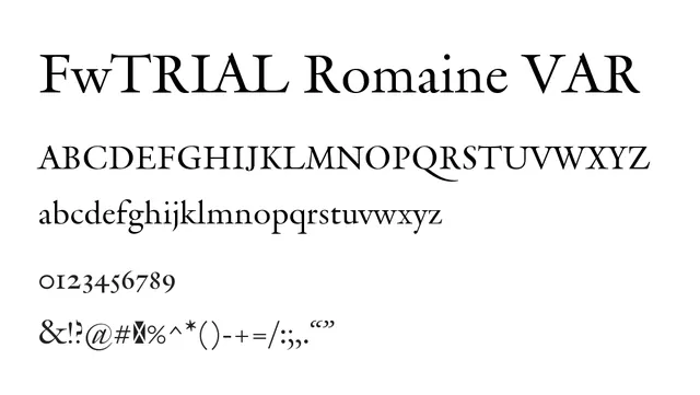 FwTRIAL Romaine VAR, elegant, classic