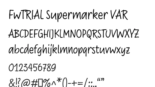 FwTRIAL Supermarker VAR, playful, casual