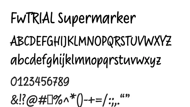 FwTRIAL Supermarker, playful, casual
