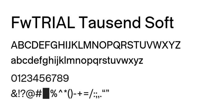FwTRIAL Tausend Soft, modern, friendly