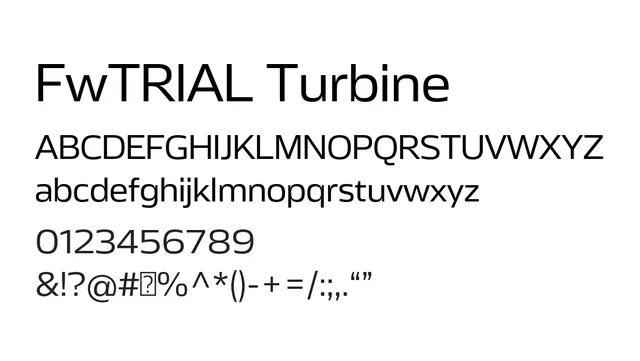FwTRIAL Turbine, modern, elegant