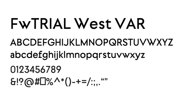 FwTRIAL West VAR, modern, clean