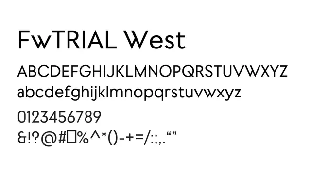 FwTRIAL West, modern, clean