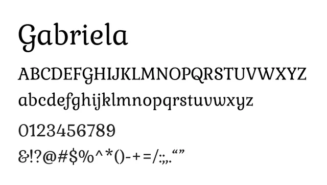 Gabriela, elegant, literary
