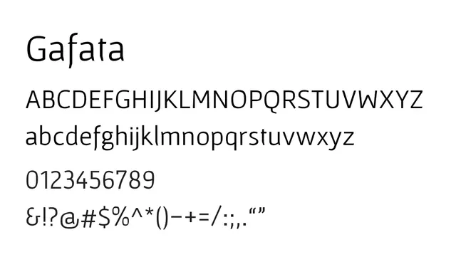 Gafata, clean, minimal