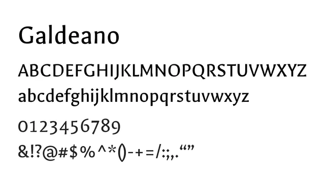 Galdeano, clean, minimal