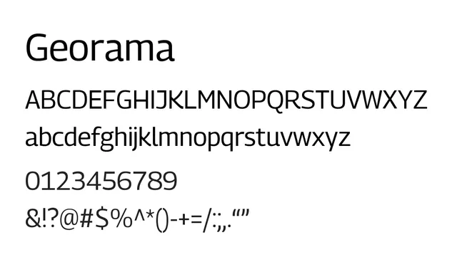 Georama, modern, clean