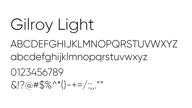 Gilroy Light, modern, clean