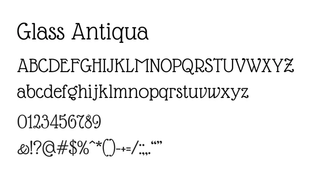 Glass Antiqua, elegant, classic