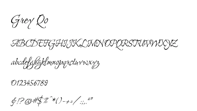 Grey Qo, elegant, flowing
