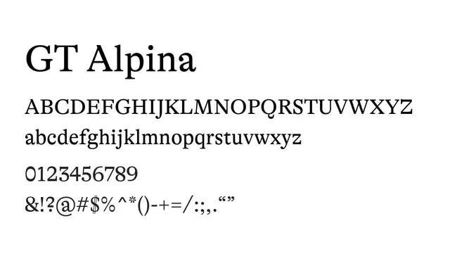 GT Alpina, elegant, classic