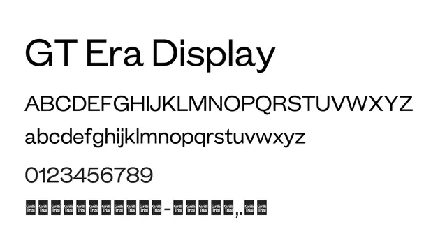 GT Era Display, modern, clean