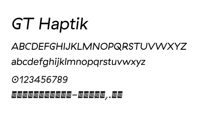 GT Haptik, modern, warm