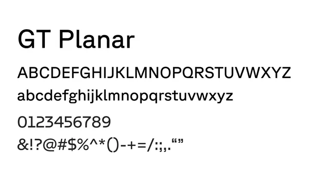 GT Planar, modern, clean