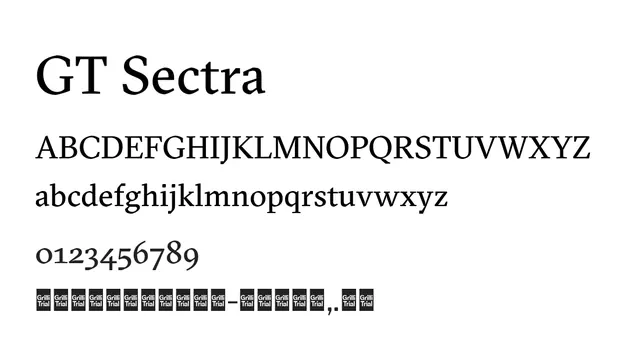 GT Sectra, elegant, formal