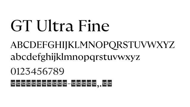GT Ultra Fine, elegant, classical