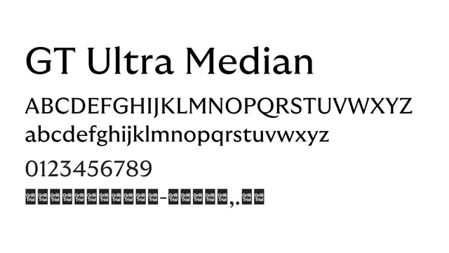 GT Ultra Median, elegant, classical