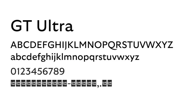 GT Ultra, elegant, classical
