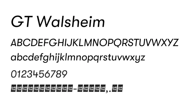 GT Walsheim, clean, modern