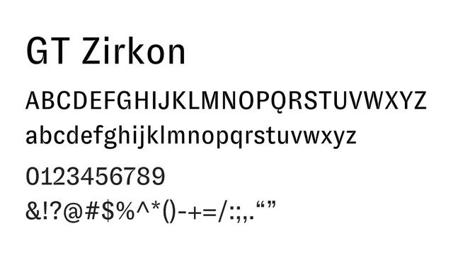 GT Zirkon, modern, bold