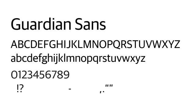Guardian Sans, modern, friendly