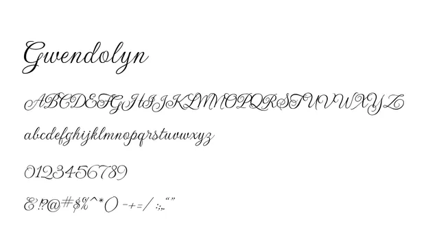 Gwendolyn, elegant, flowing