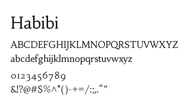 Habibi, classic, modern