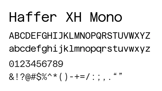 Haffer XH Mono, modern, warm