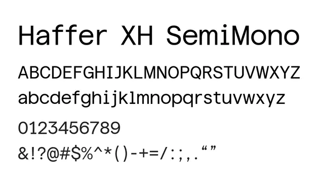 Haffer XH SemiMono, modern, warm