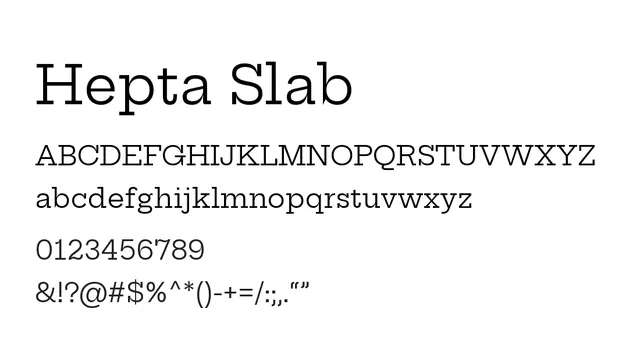 Hepta Slab, geometric, modern
