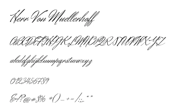Herr Von Muellerhoff, elegant, flowing