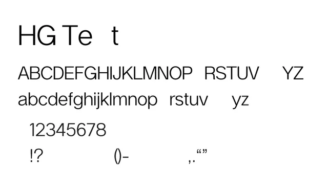 HG Text, clean, open