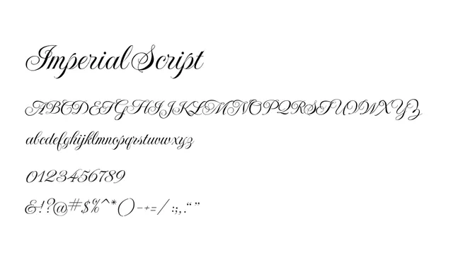 Imperial Script, elegant, formal