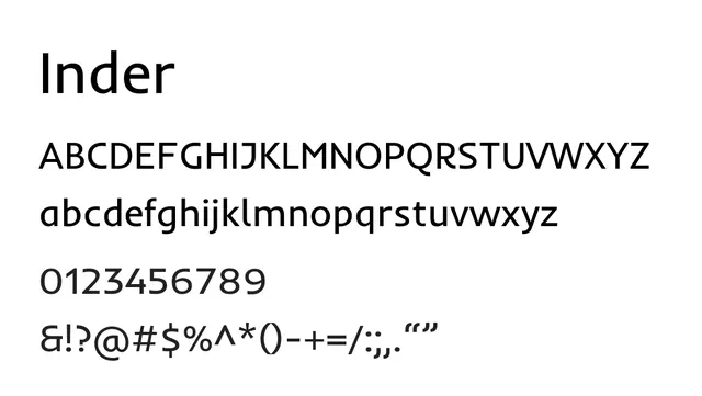 Inder, modern, minimalist