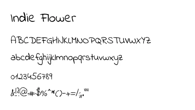 Indie Flower, playful, organic