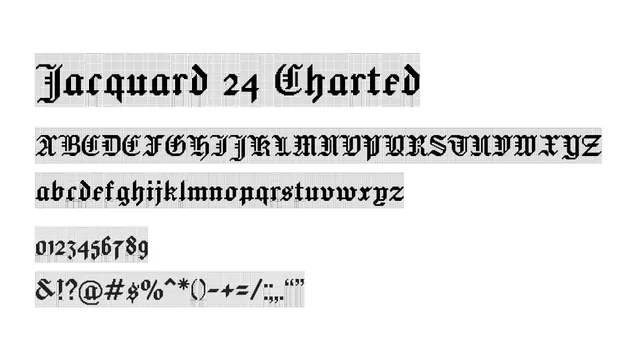 Jacquard 24 Charted, ornamental, vintage