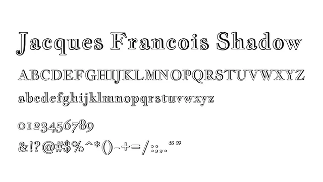 Jacques Francois Shadow, classical, elegant