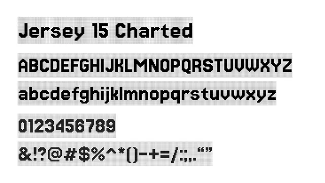 Jersey 15 Charted, technical, geometric