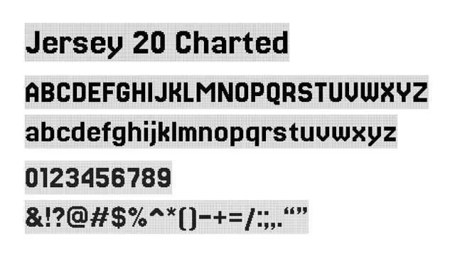 Jersey 20 Charted, technical, geometric