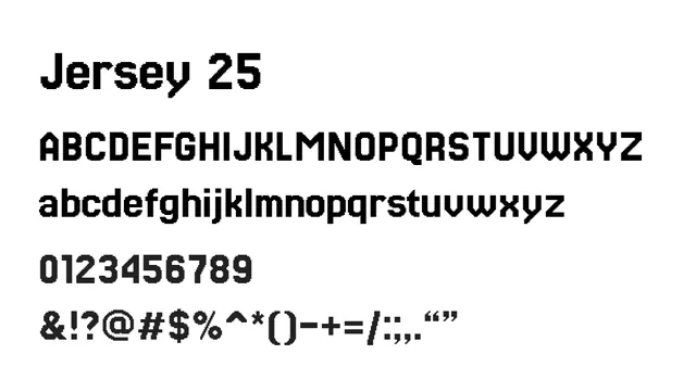 Jersey 25, technical, geometric