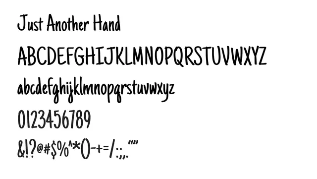 Just Another Hand, casual, informal