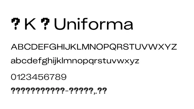 ( K ) Uniforma, modern, geometric