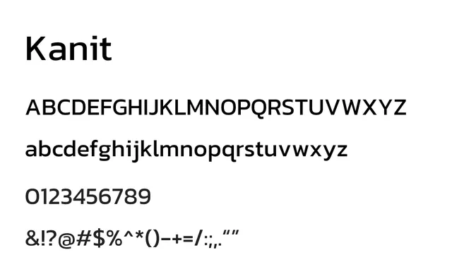 Kanit, clean, readable