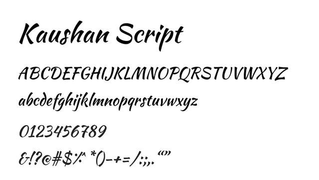 Kaushan Script, elegant, expressive