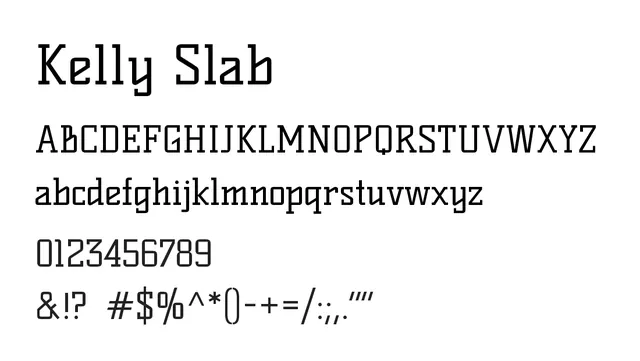 Kelly Slab, bold, modern