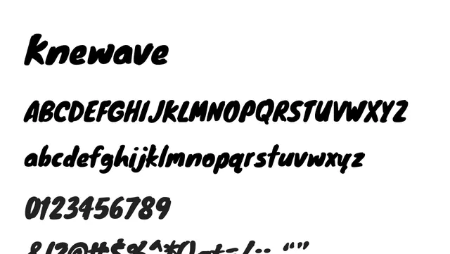 Knewave, bold, dynamic