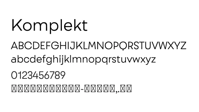 Komplekt, modern, clean